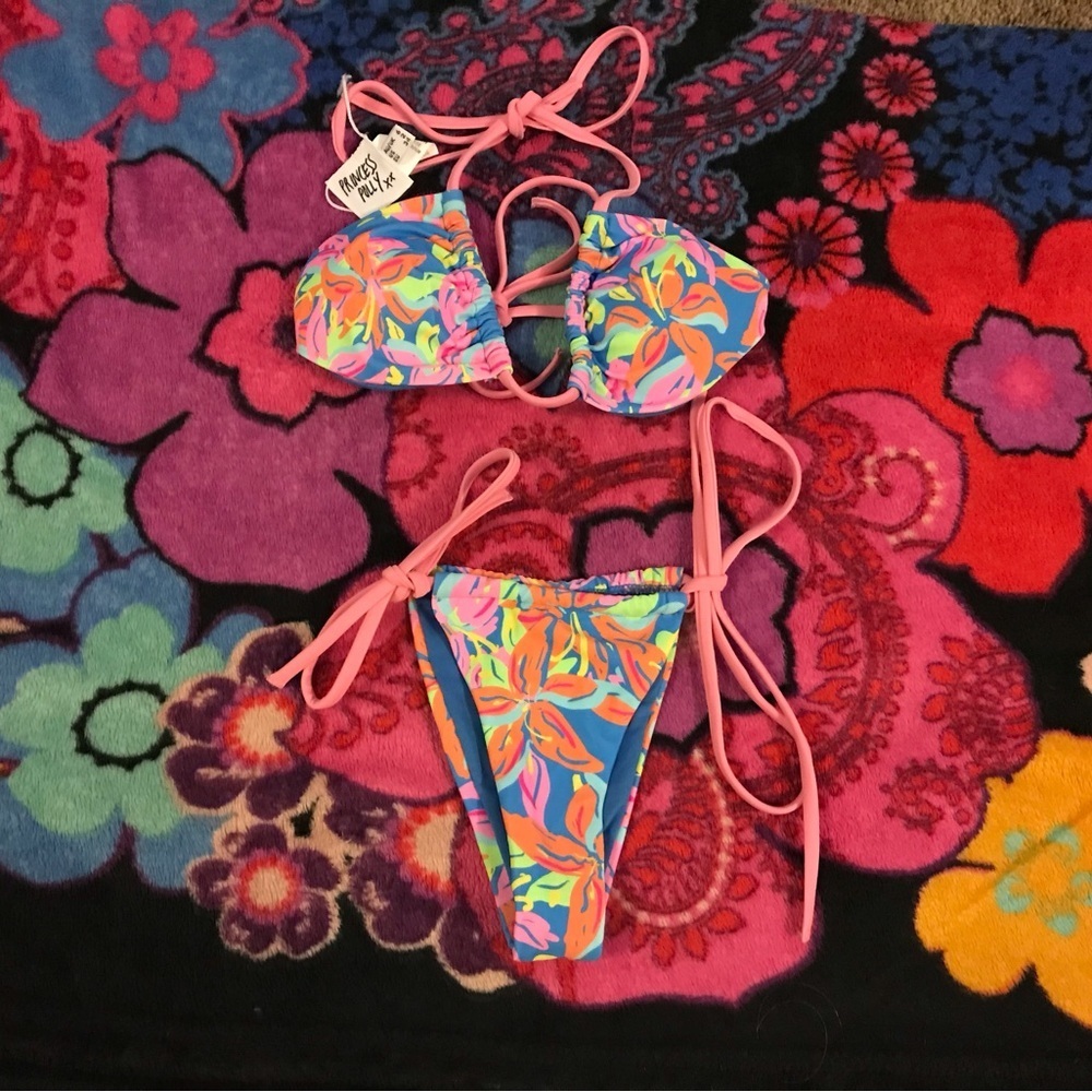 Princess Polly Colorful Floral Full Bikini